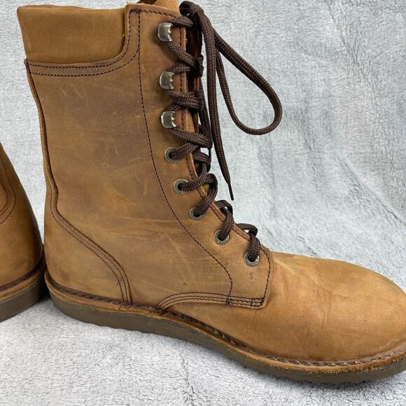 Jim Green AR8 Fudge Mens Boots US 13 Brown Leather Water Resistant Work Boots - Picture 10 of 12